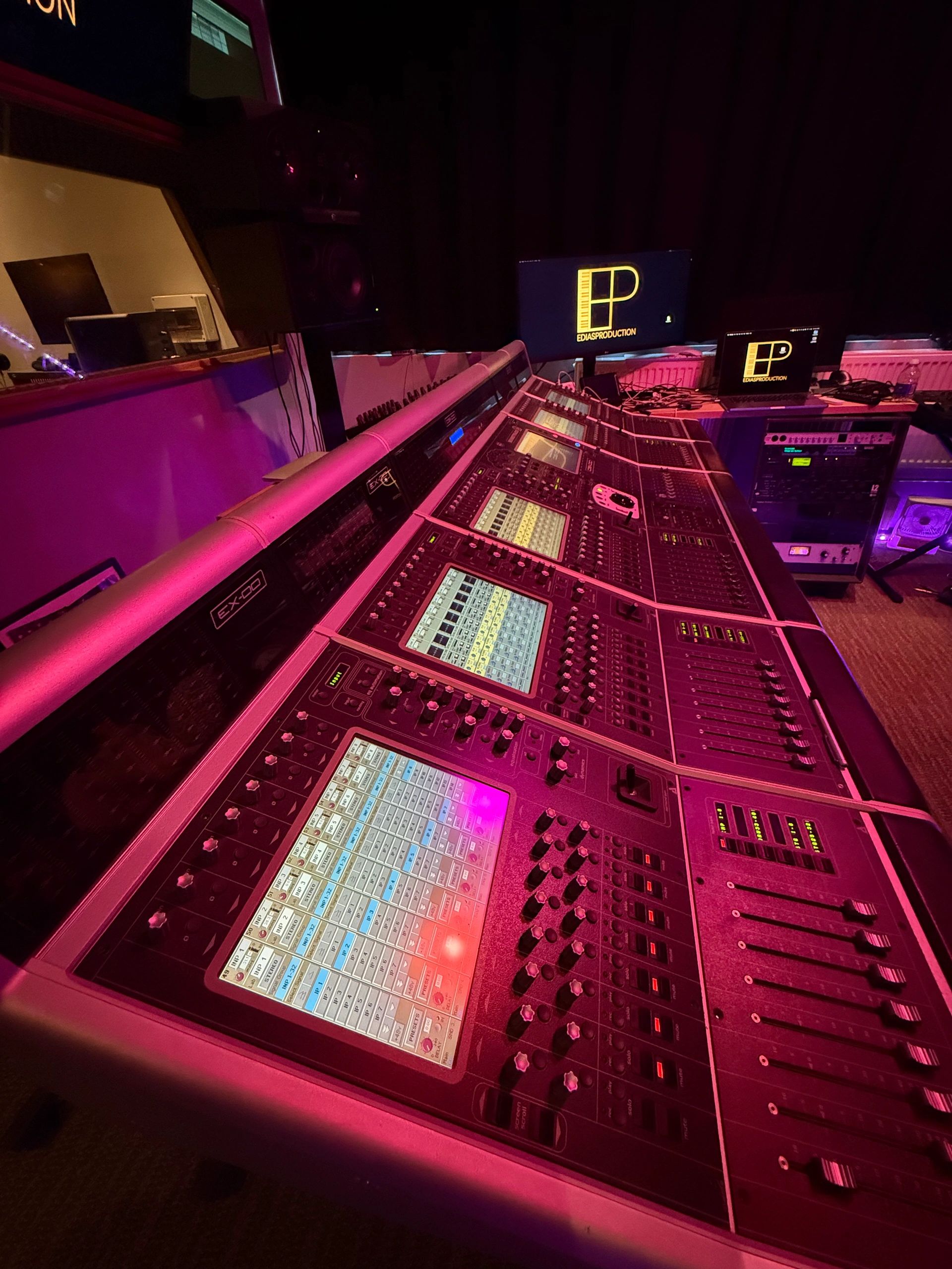 Recording console at Ediasproduction studio